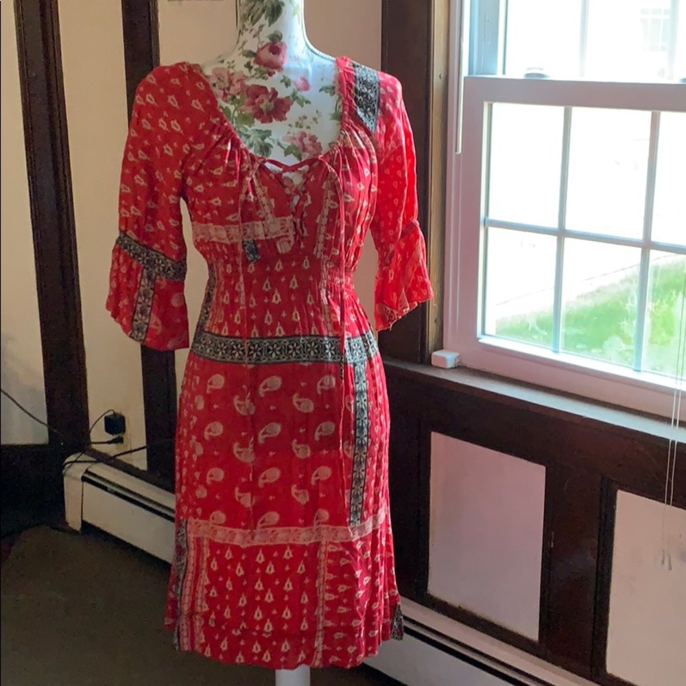 Earthy red pauper dress